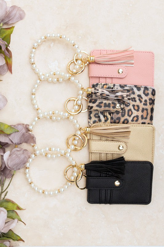 Pearl Key Ring And Wallet