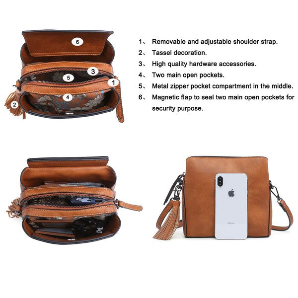 Mini Crossbody Bag With Multipockets