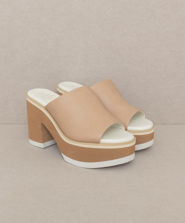 Layered Luxe Platform Slides