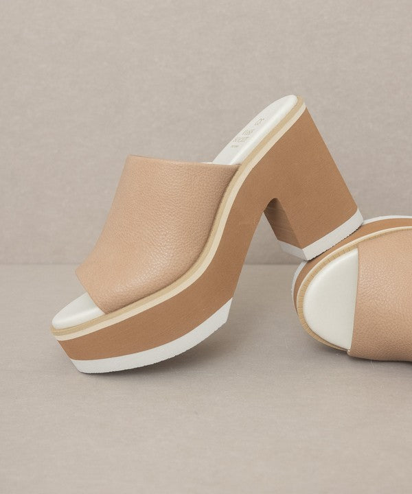 Layered Luxe Platform Slides