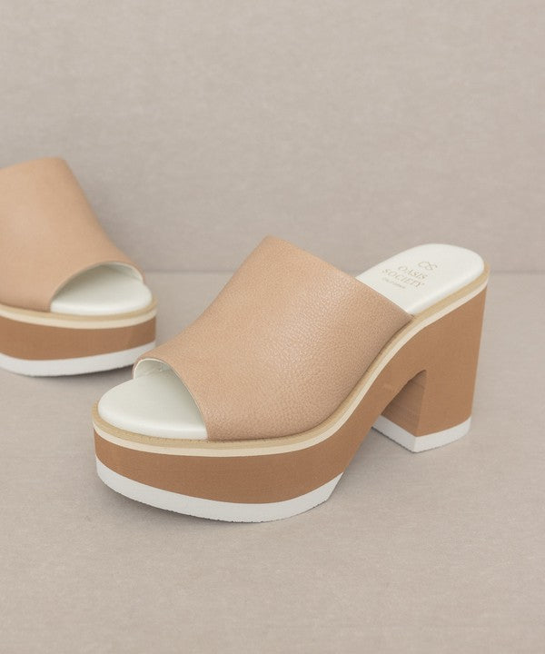 Layered Luxe Platform Slides