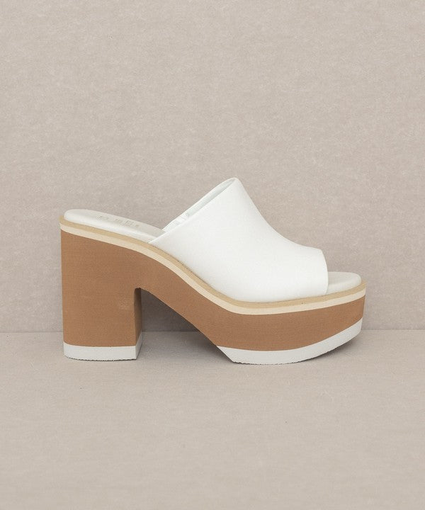 Layered Luxe Platform Slides