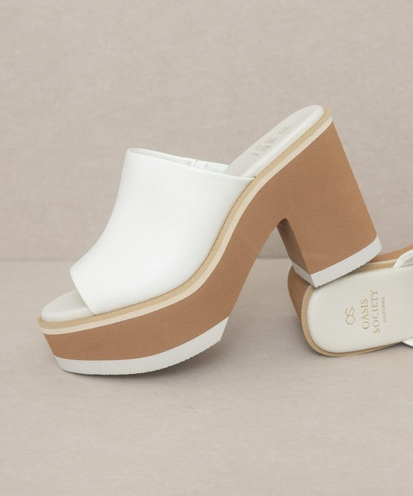 Layered Luxe Platform Slides