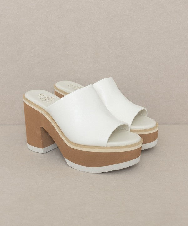 Layered Luxe Platform Slides