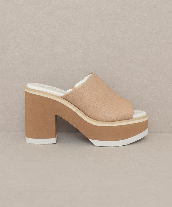 Layered Luxe Platform Slides