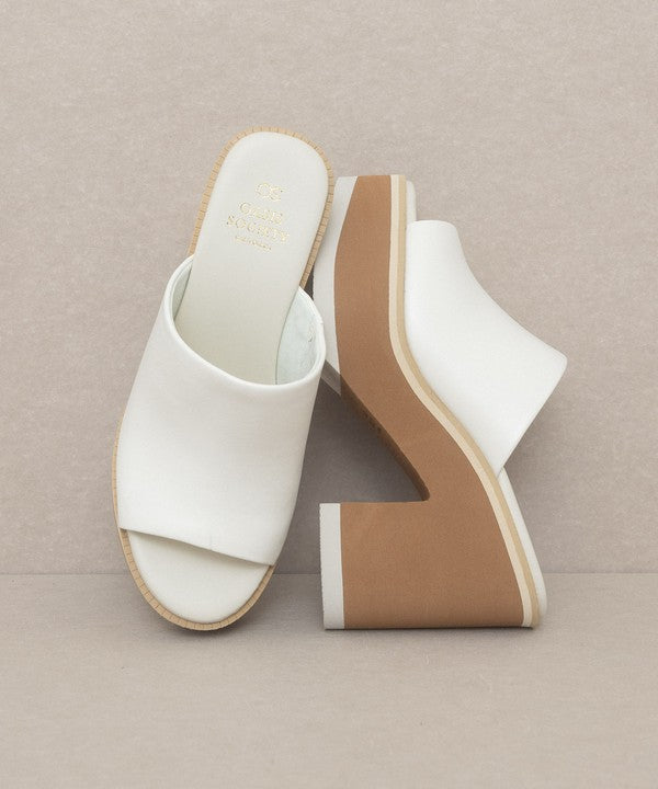 Layered Luxe Platform Slides