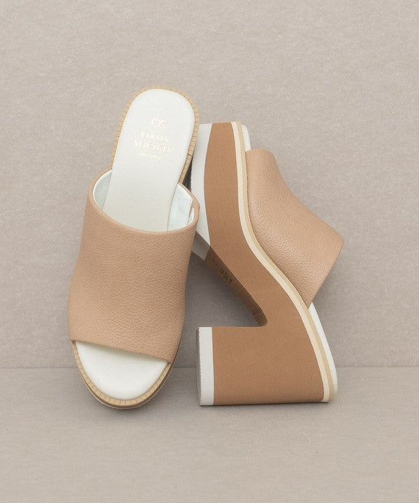 Layered Luxe Platform Slides