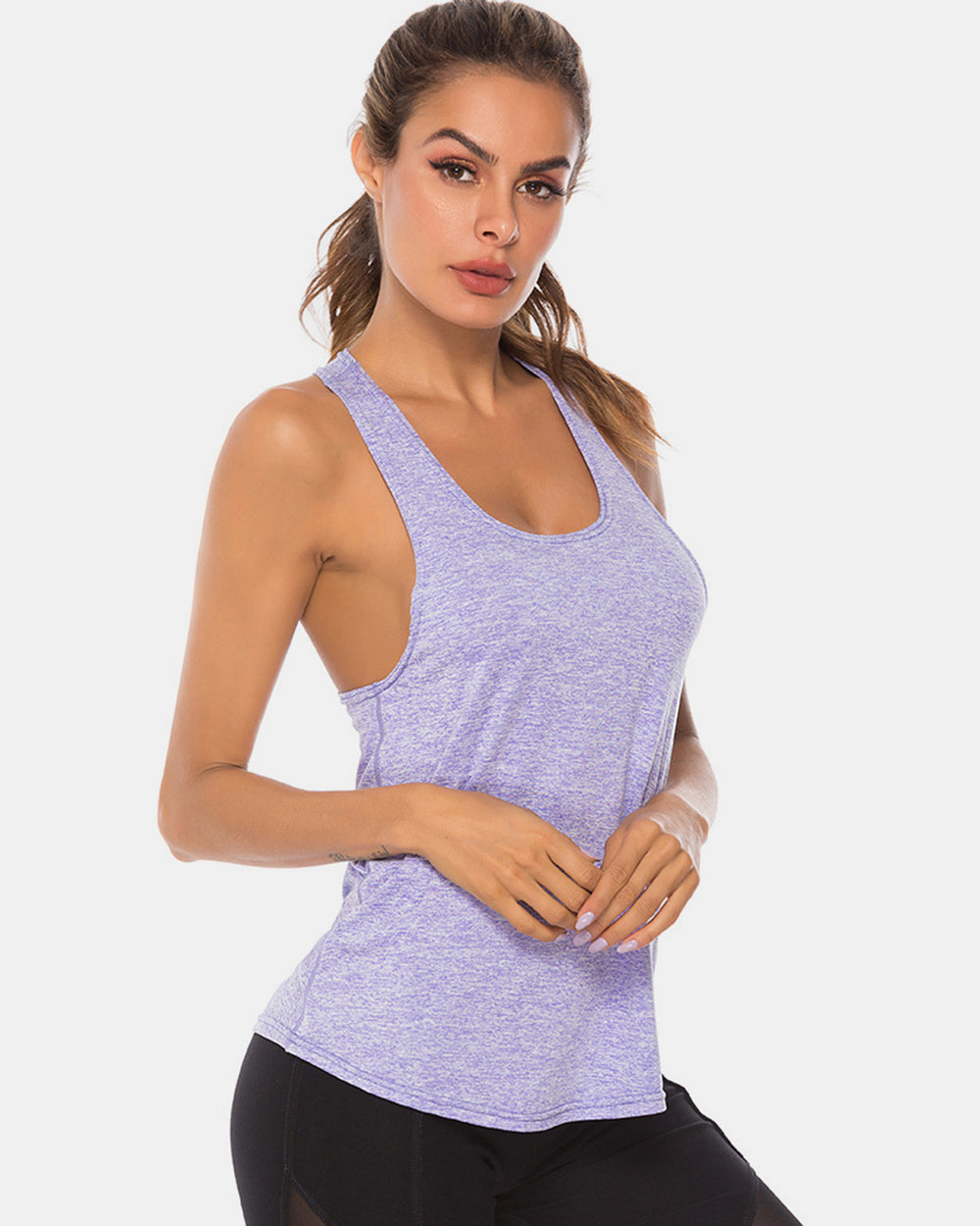 FlexFit Scoop Neck Active Tank 6 Color Options