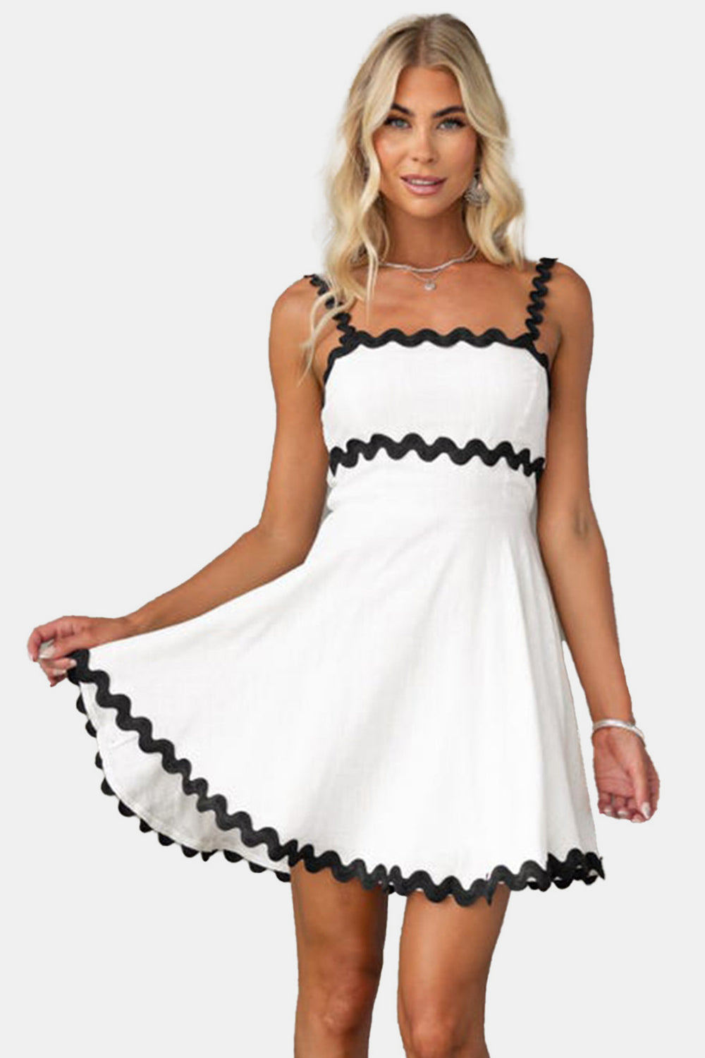 Rickrack Charm Mini Dress