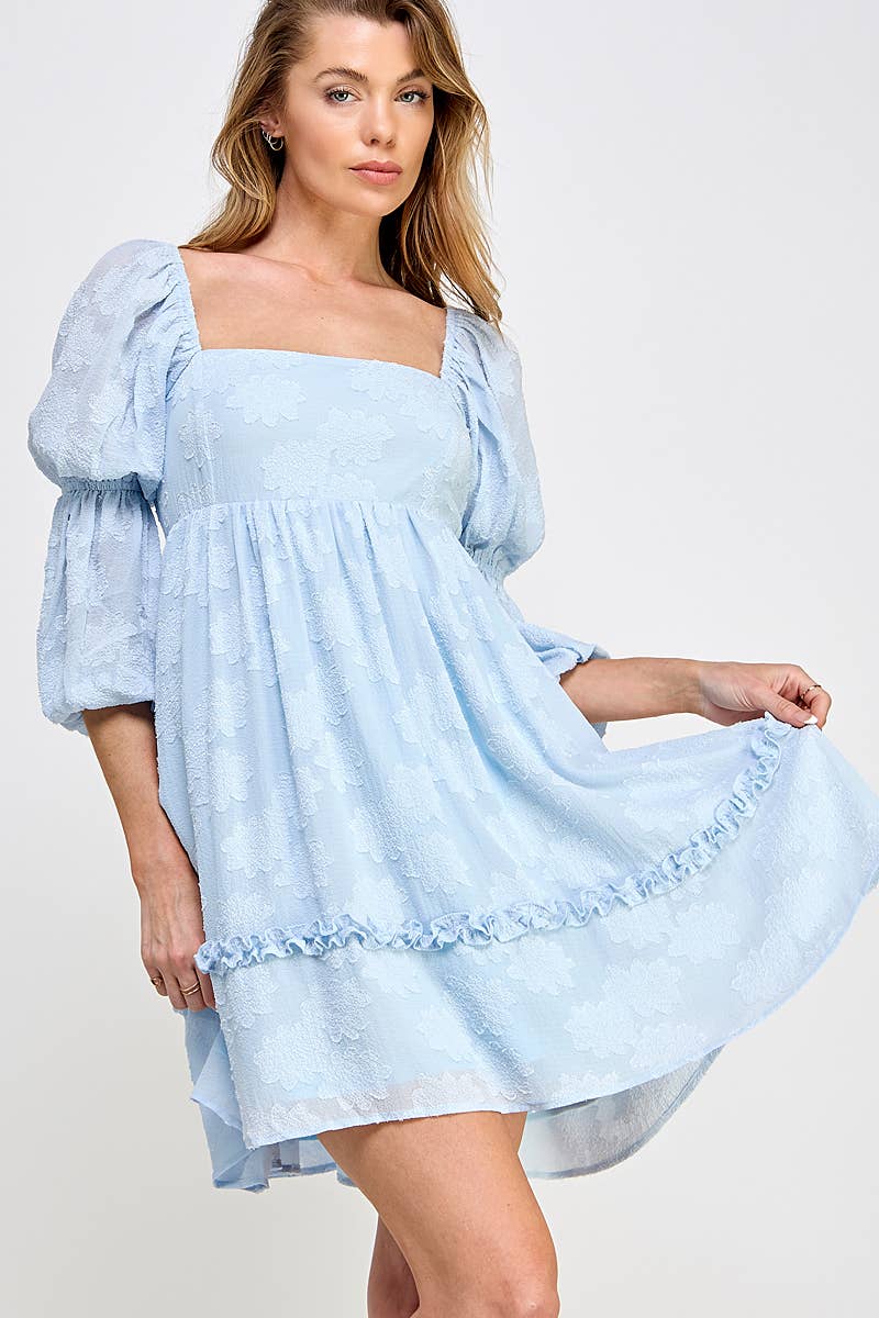 Ivory Bloom BabyDoll Dress
