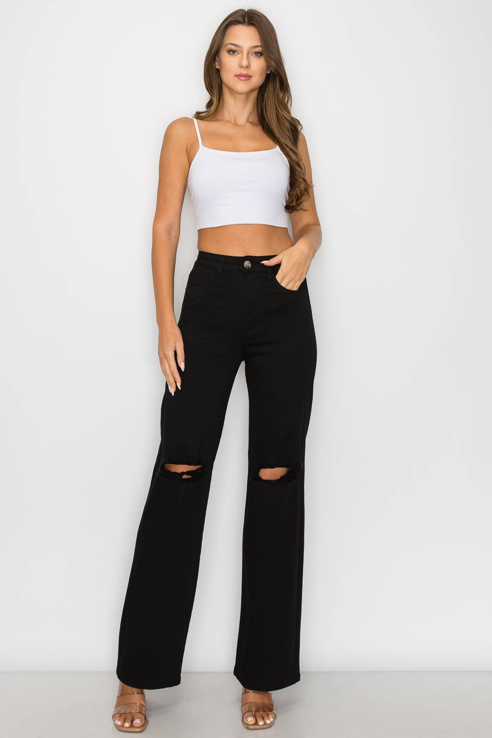 Lover's High-Waist Wide Leg Jeans