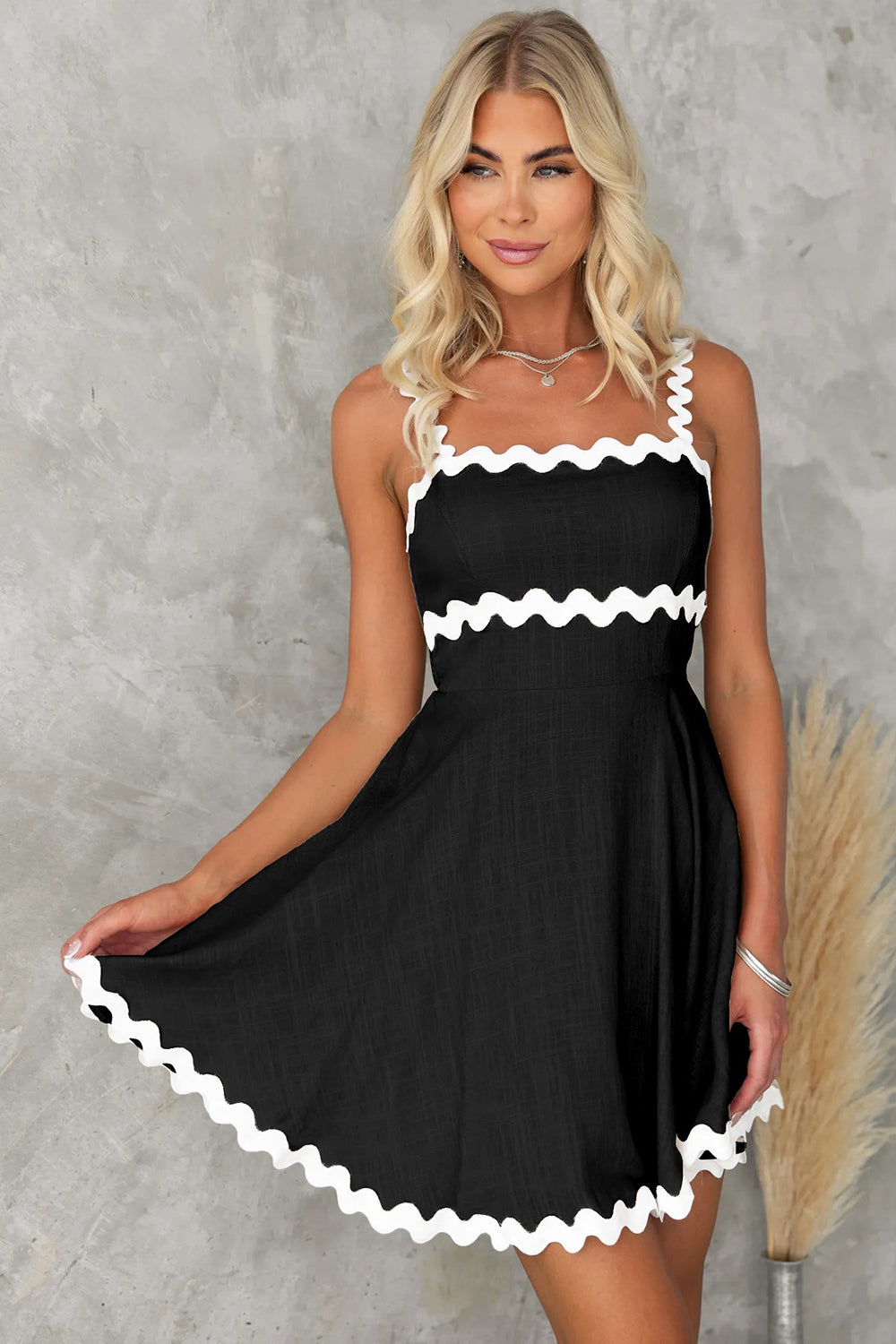 Rickrack Charm Mini Dress
