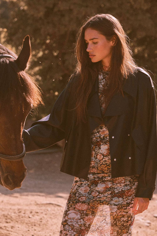 Rebel Chic Faux Leather Moto Jacket