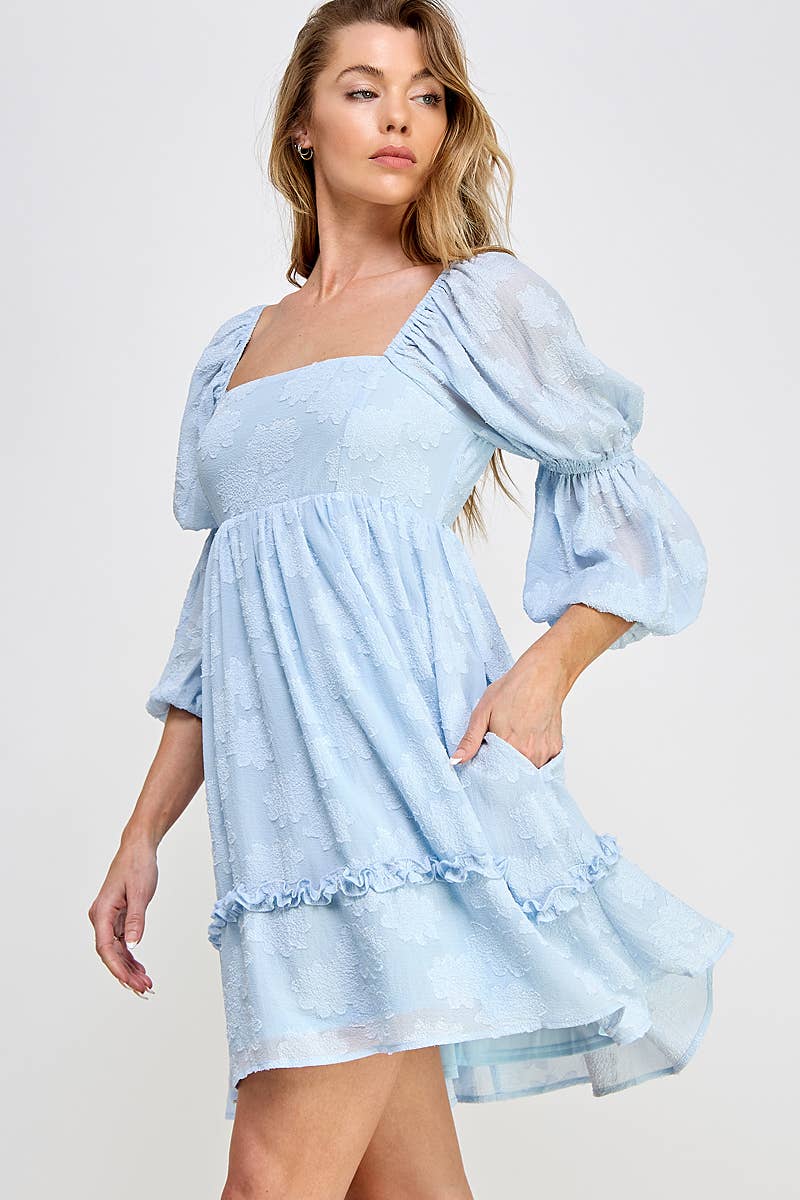 Ivory Bloom BabyDoll Dress