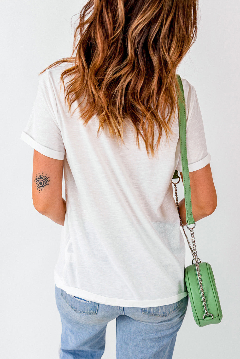 MAMA Graphic Tee Round Neck Short Sleeve T-Shirt Box Letters