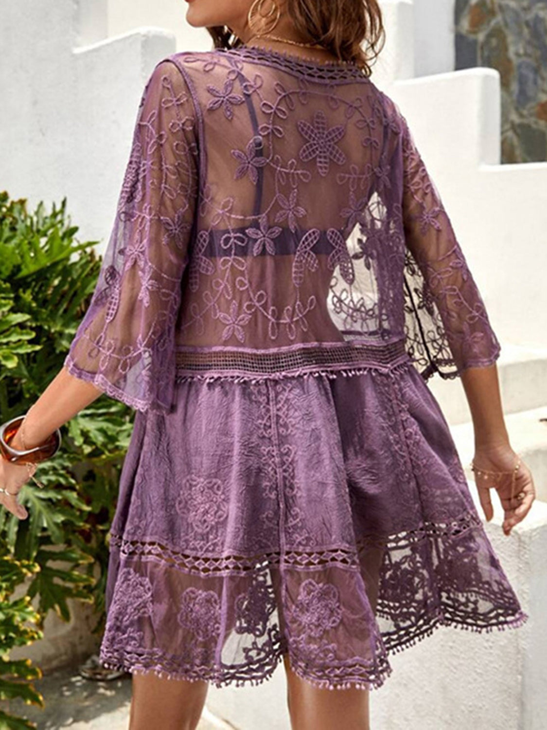 Lace Haven Plunge Cover-Up