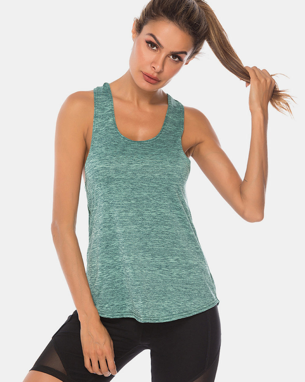 FlexFit Scoop Neck Active Tank 6 Color Options