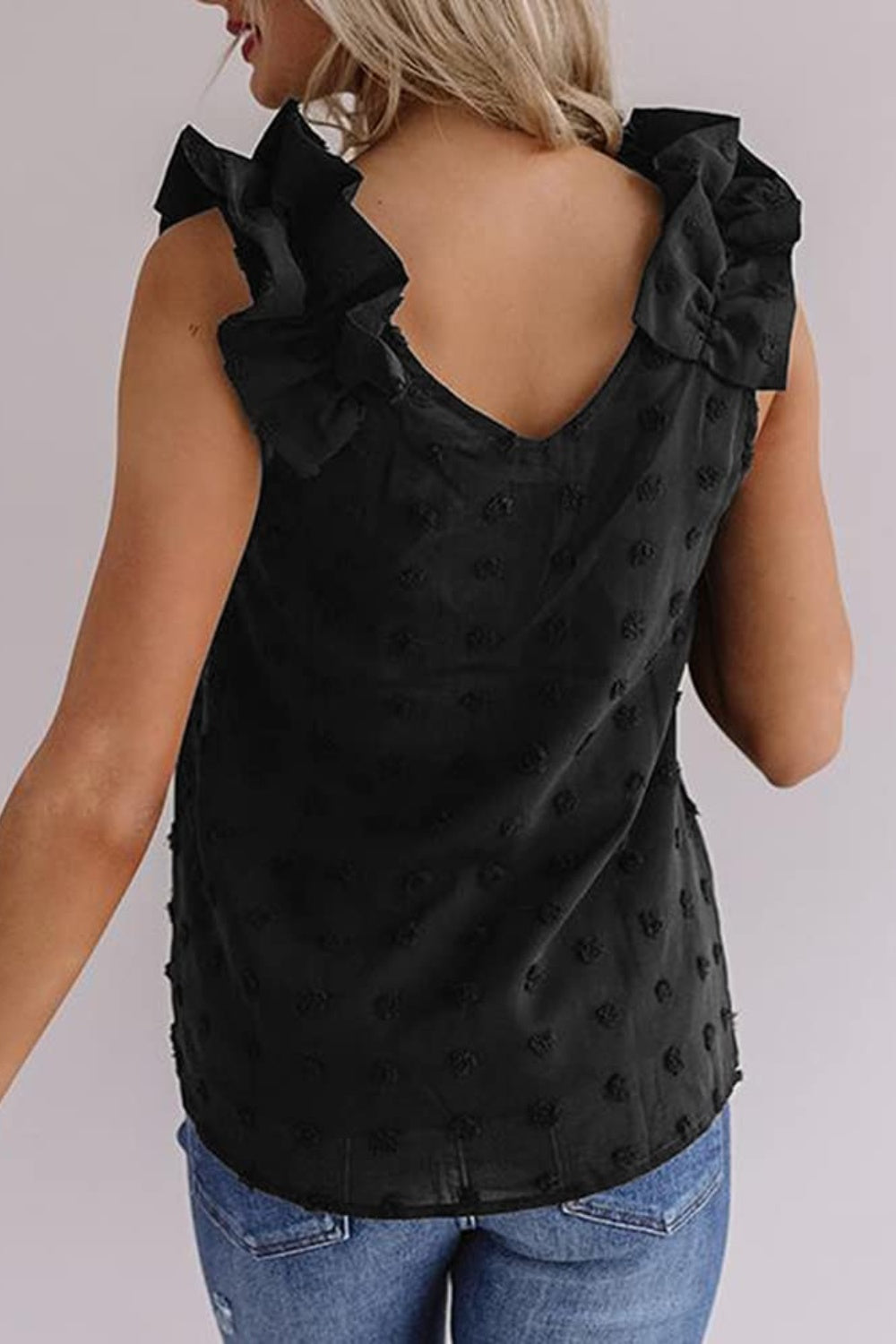Dotted Delight V-Neck Tank