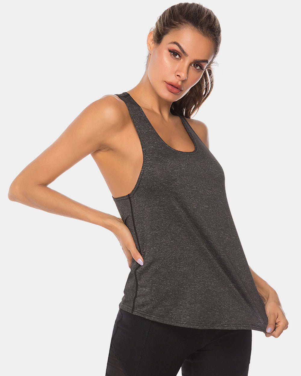 FlexFit Scoop Neck Active Tank 6 Color Options