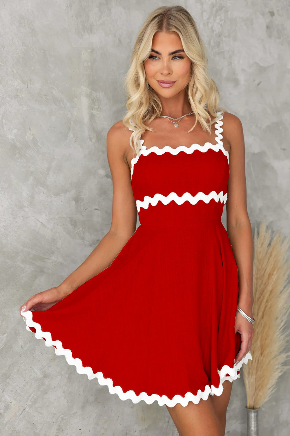 Rickrack Charm Mini Dress