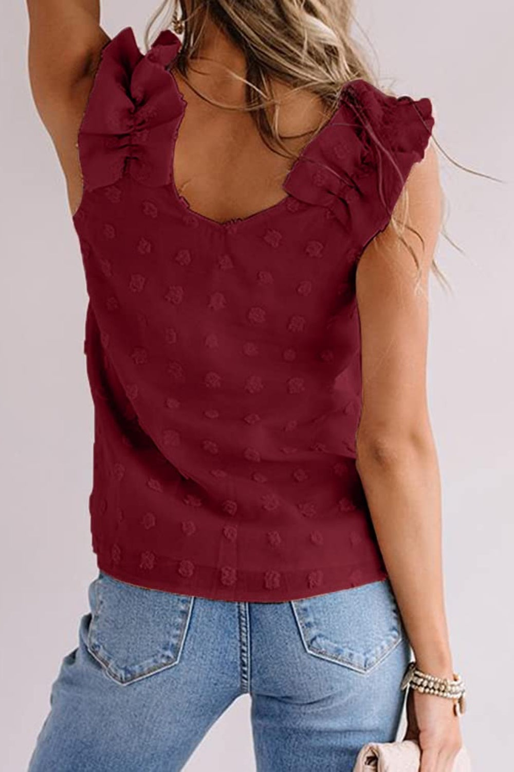 Dotted Delight V-Neck Tank