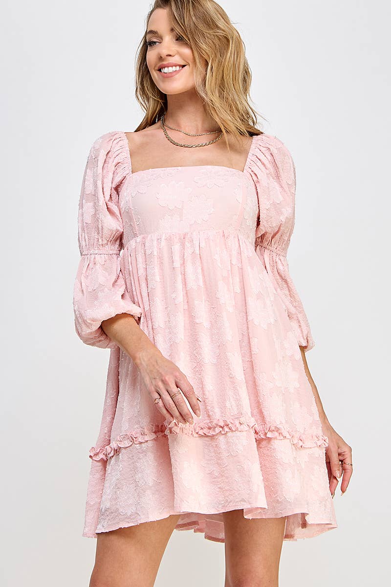 Ivory Bloom BabyDoll Dress