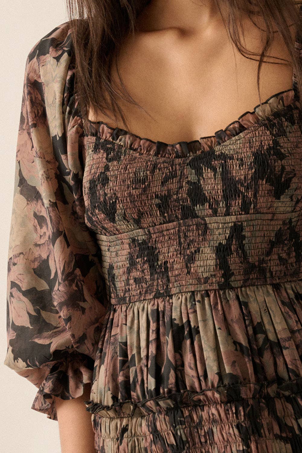 Garden Romance Smocked Maxi Dress