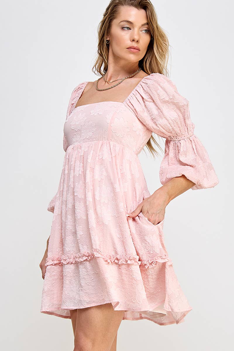 Ivory Bloom BabyDoll Dress