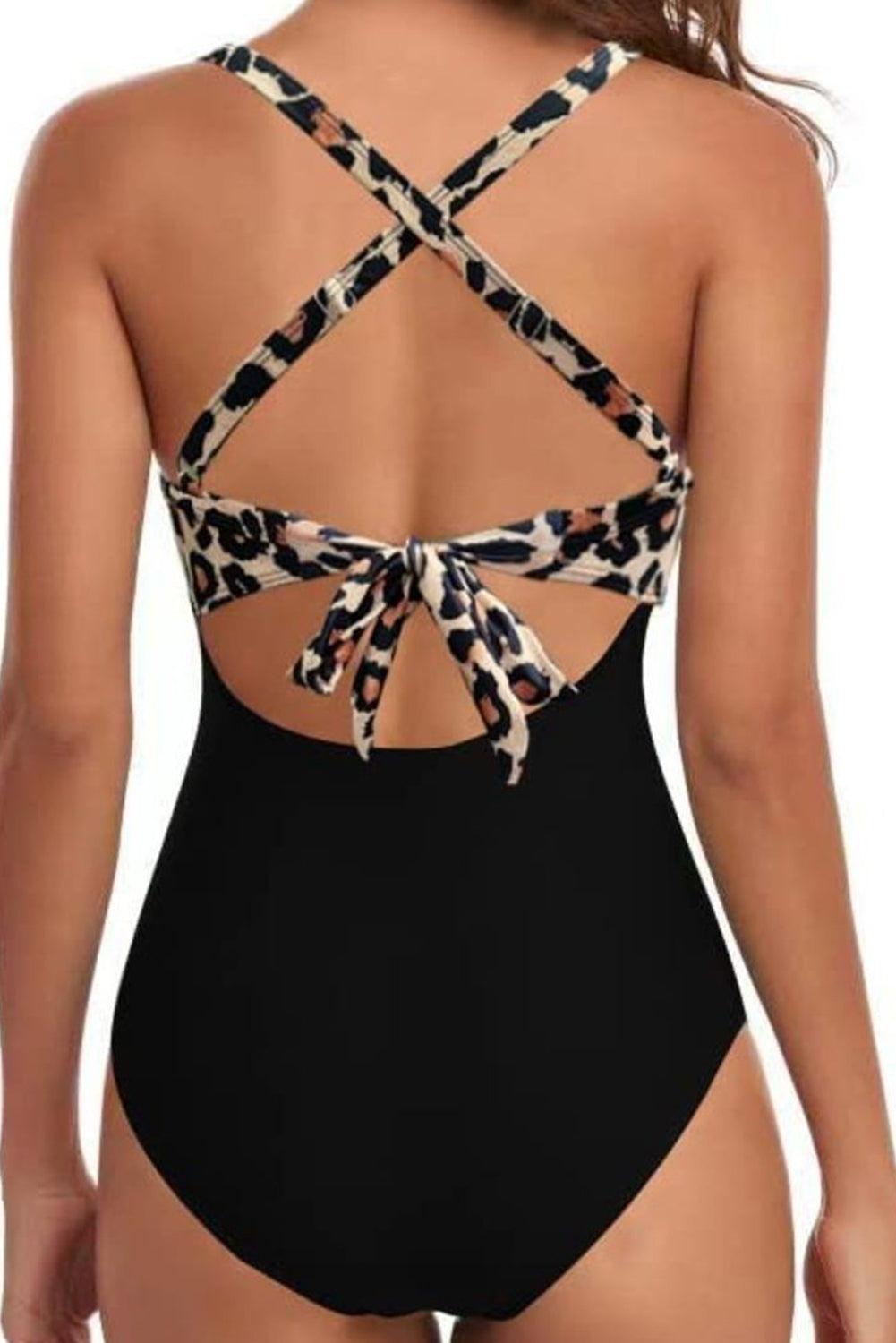 Pink Passion And Wild Contrast Crisscross One-Piece Bathing Suit