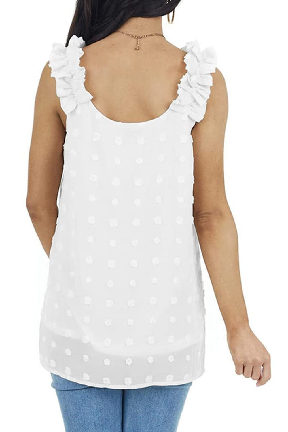 Dotted Delight V-Neck Tank