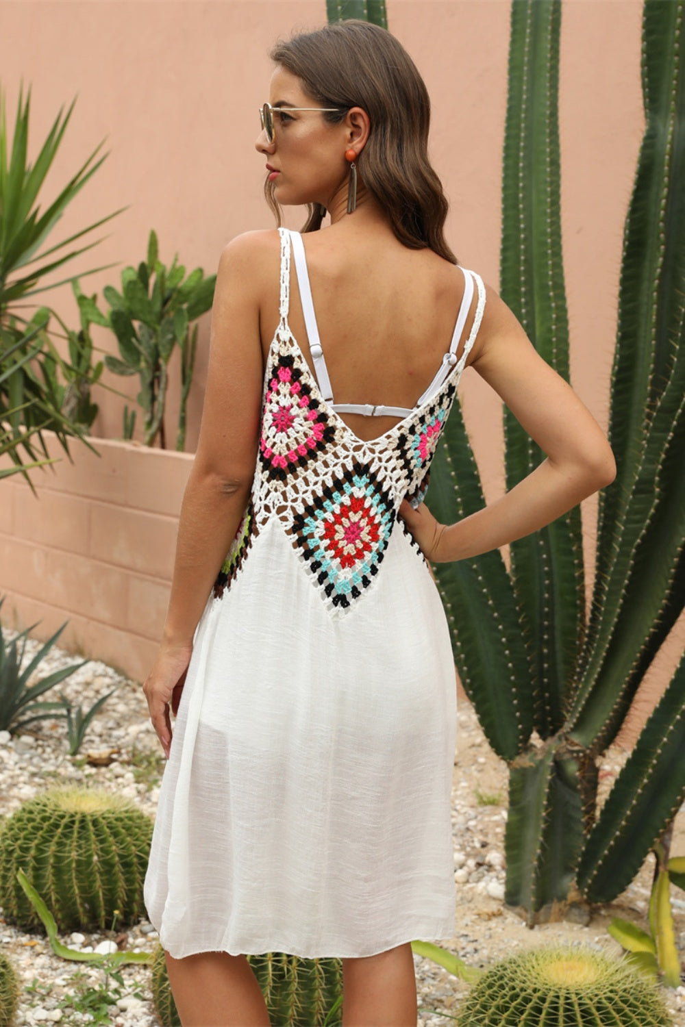 GeoVibe Crochet Detail Cover-Up