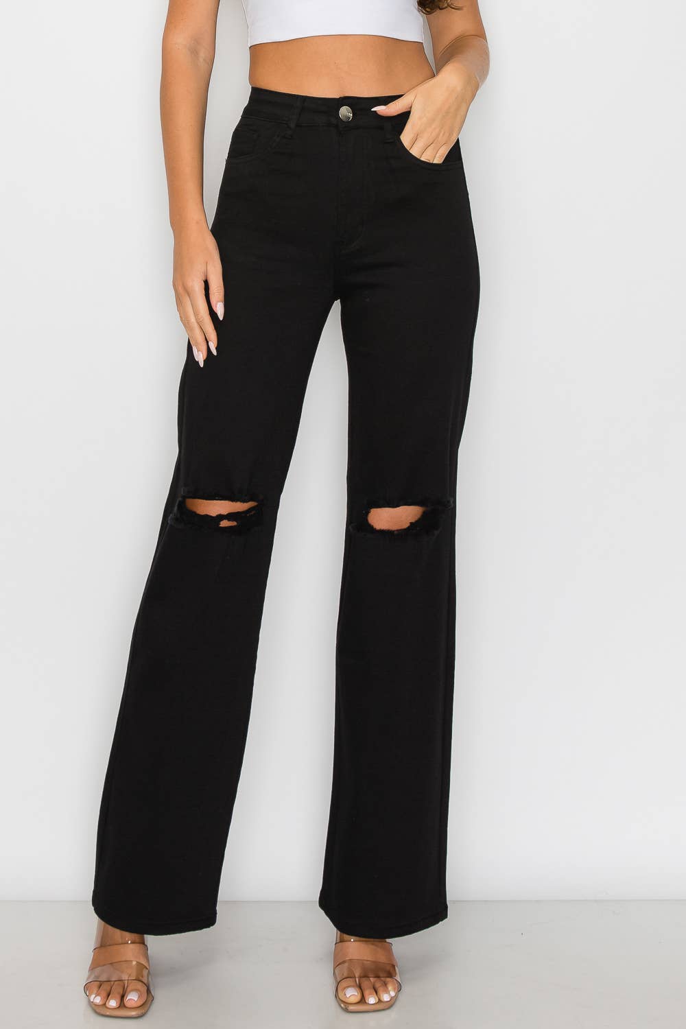 Lover's High-Waist Wide Leg Jeans