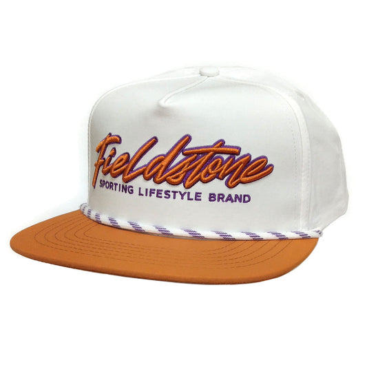 Victory Vibes Snapback – Orange & White