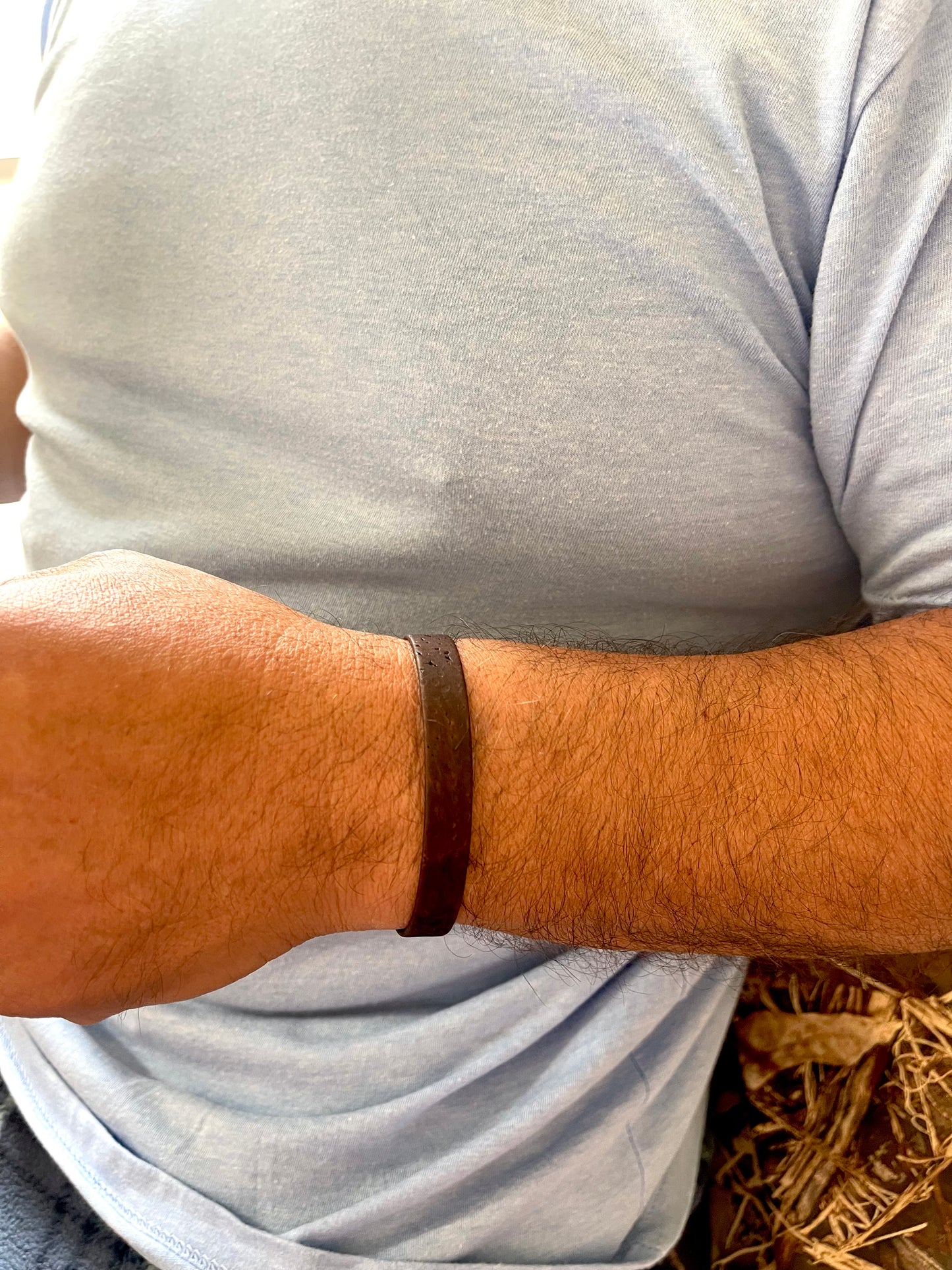 GeoCork Magnetique Men's Bracelet Natural Cork Vegan Leather