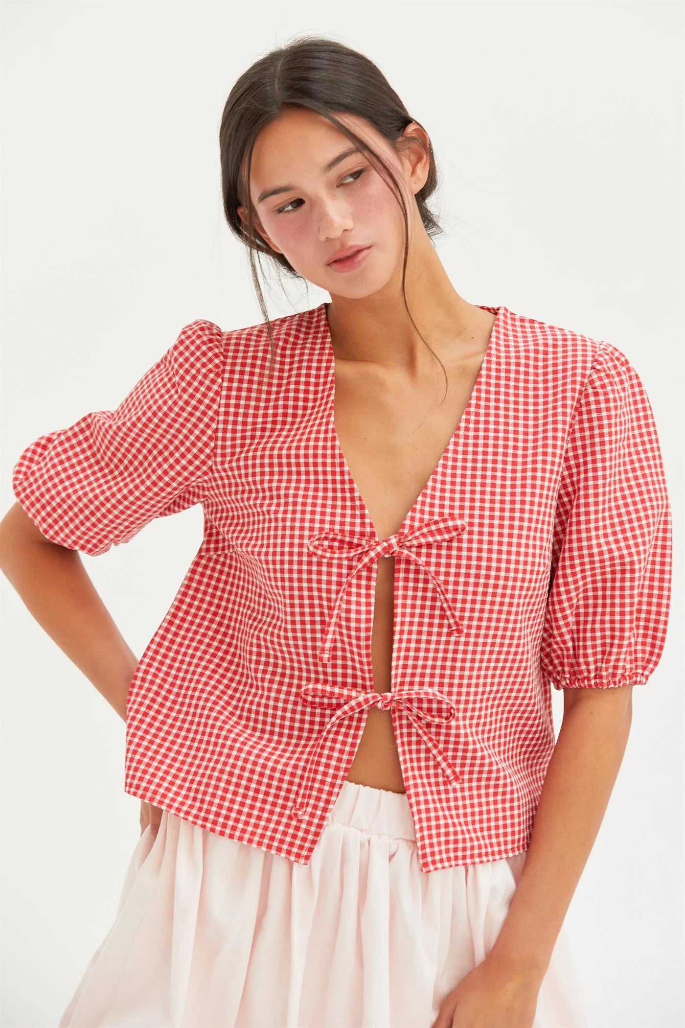Cherry Picnic Bow Blouse