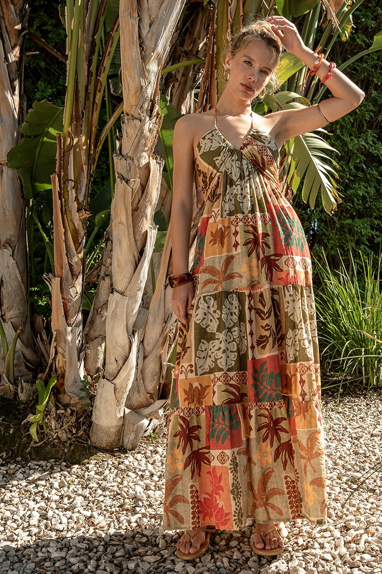 flowy dress from the island Cato Fashions