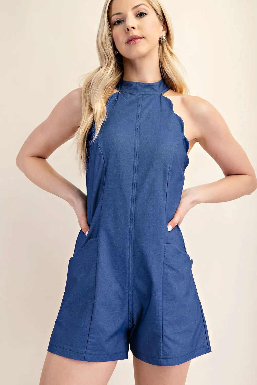 Ocean Edge Scallop Romper