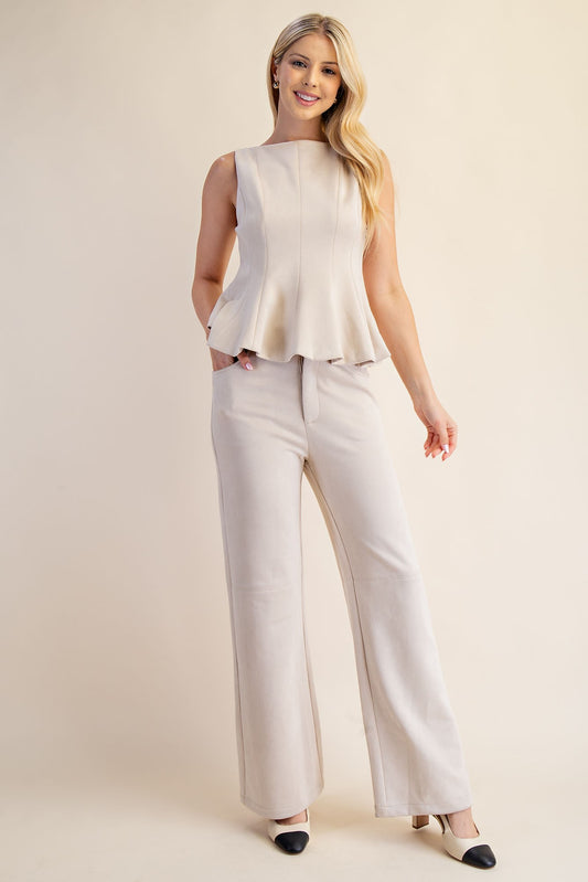 Suede Serenity Two-Piece Set