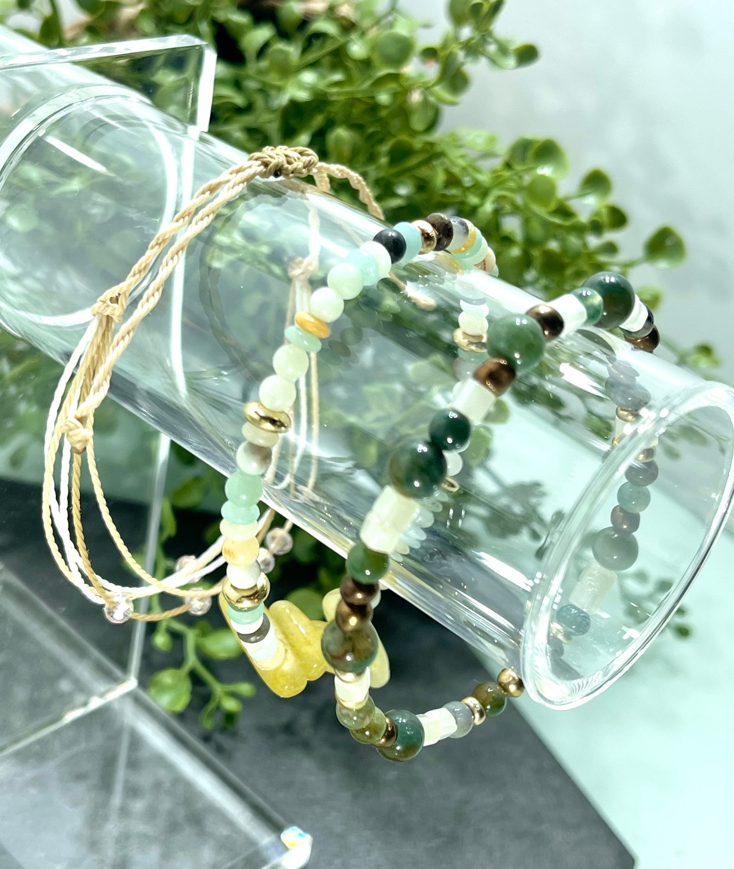 Tiki Set Beaded Bracelets Set of 3