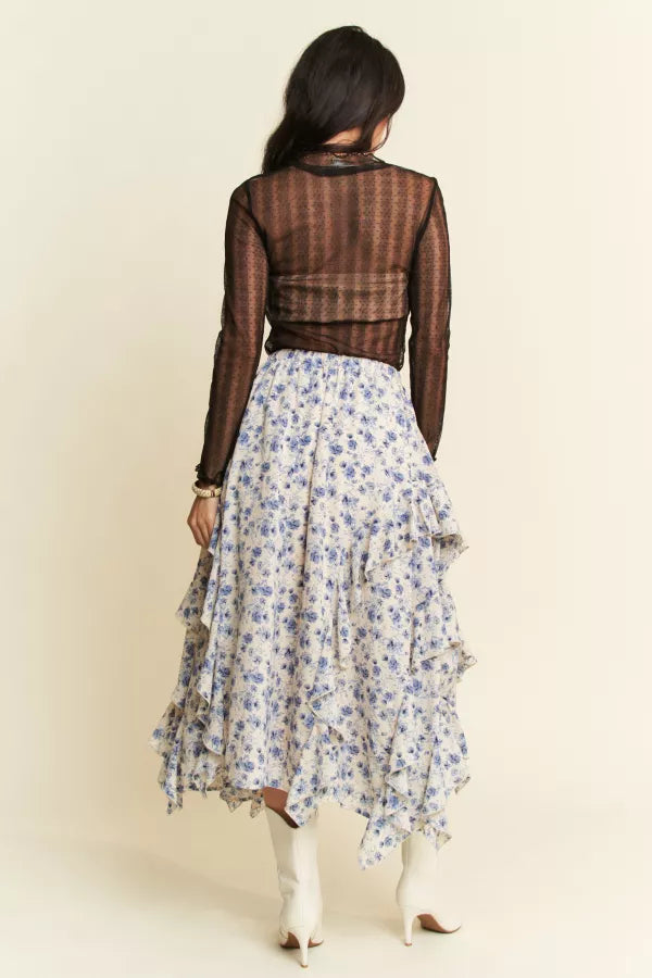 Midnight Whimsy Mesh Top