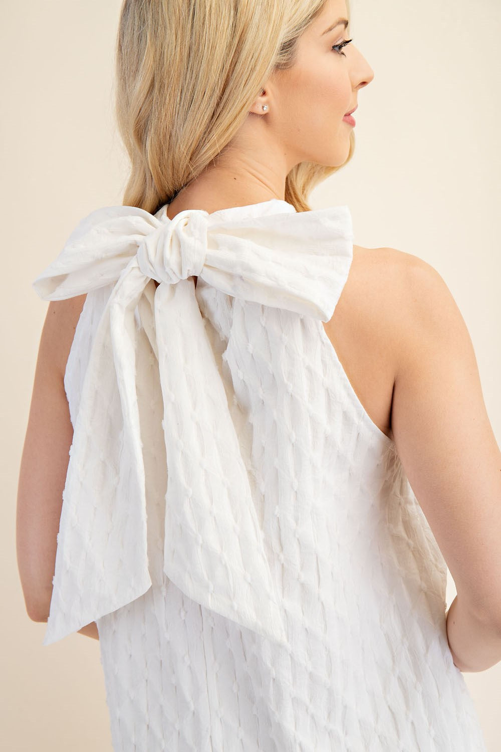 Sugar Bow Mini Dress – Light Blue or White