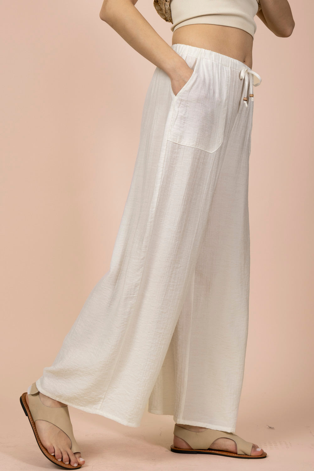 Coastal Linen Wide Leg Pants