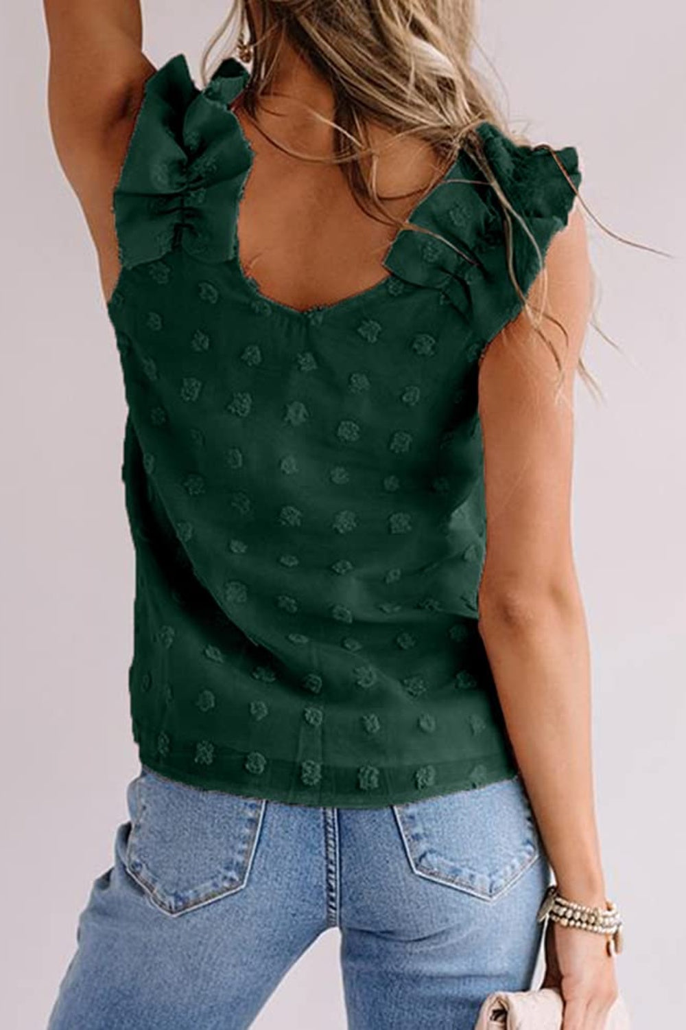 Dotted Delight V-Neck Tank