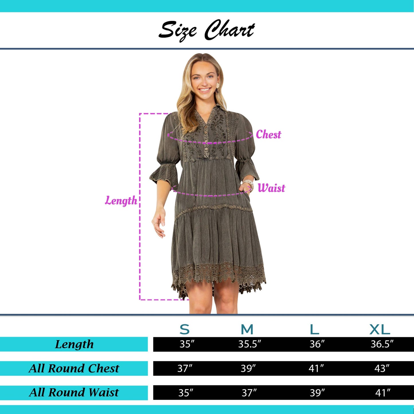 Whimsical Charm Stone-Washed Babydoll Dress