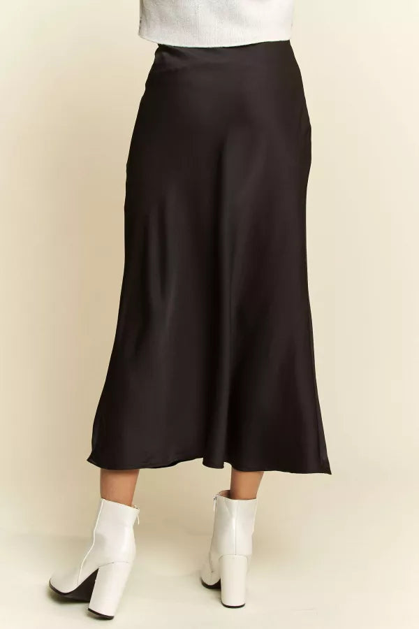 Midnight Sleek Midi Skirt
