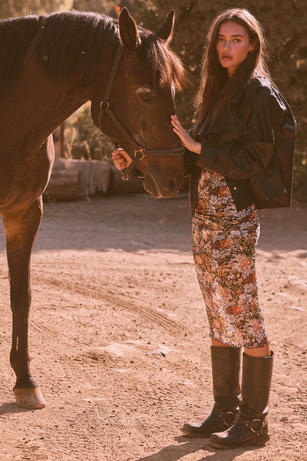 Rebel Chic Faux Leather Moto Jacket