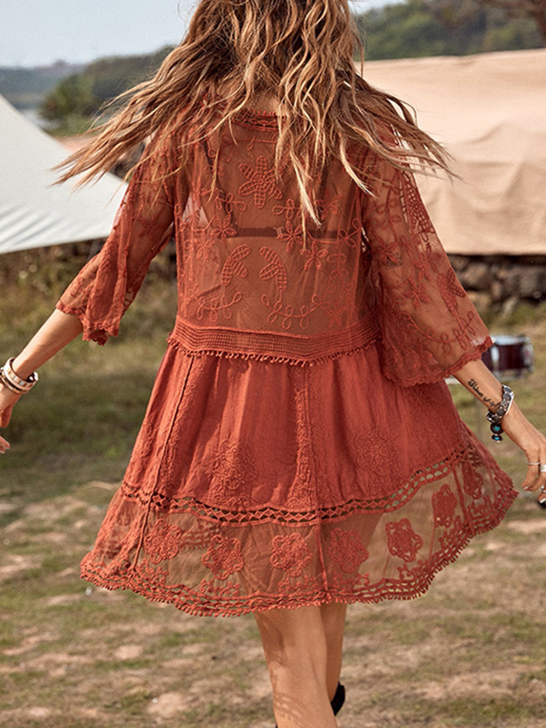 Lace Haven Plunge Cover-Up