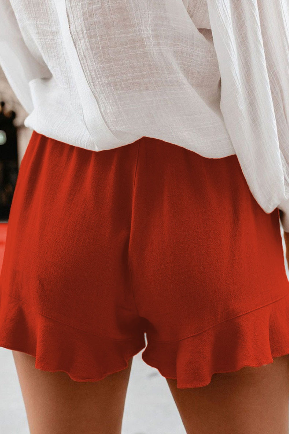 Scarlet Ruffle Charm Shorts
