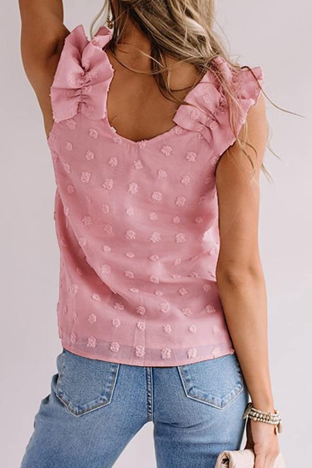 Dotted Delight V-Neck Tank