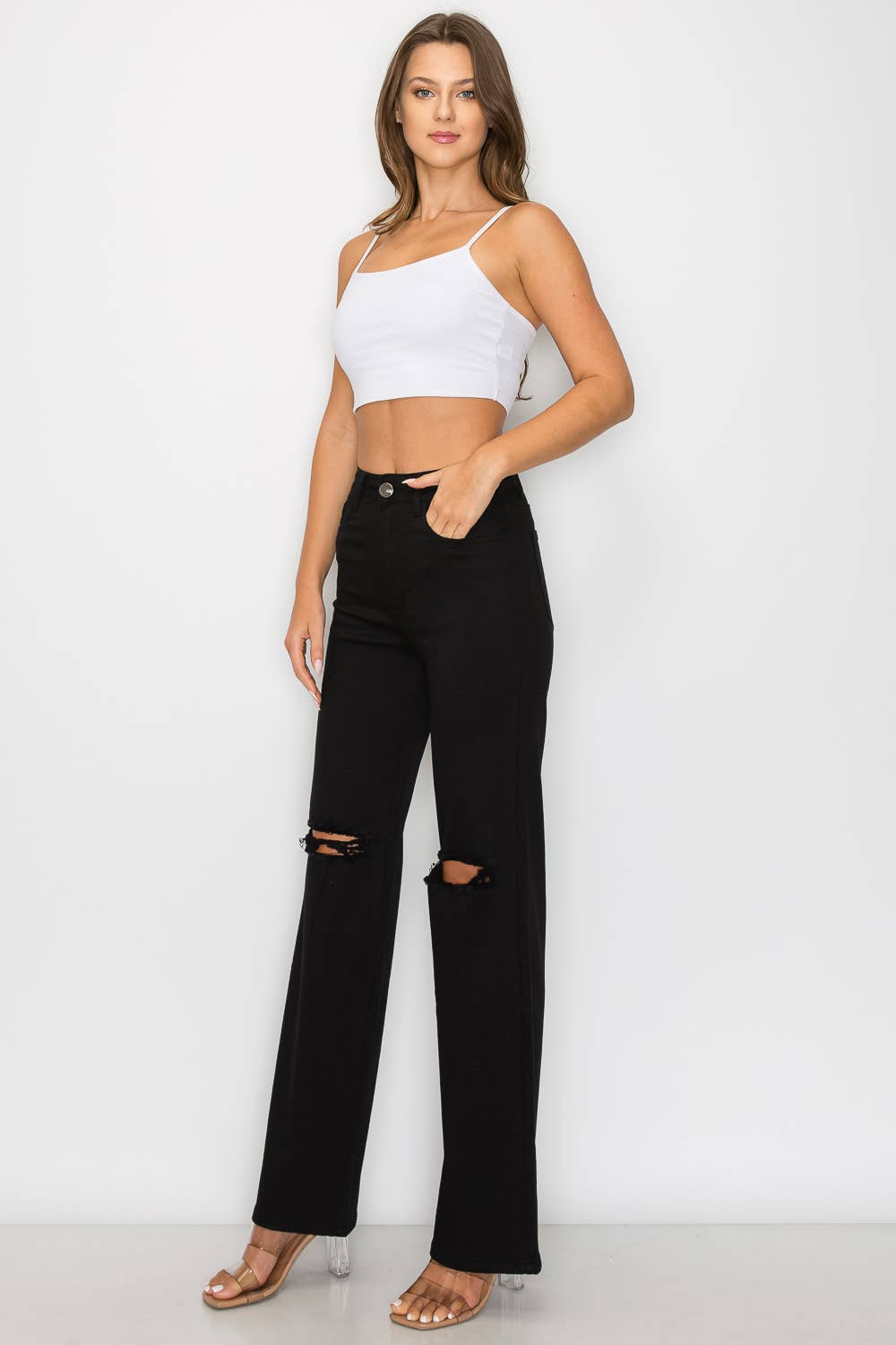 Lover's High-Waist Wide Leg Jeans